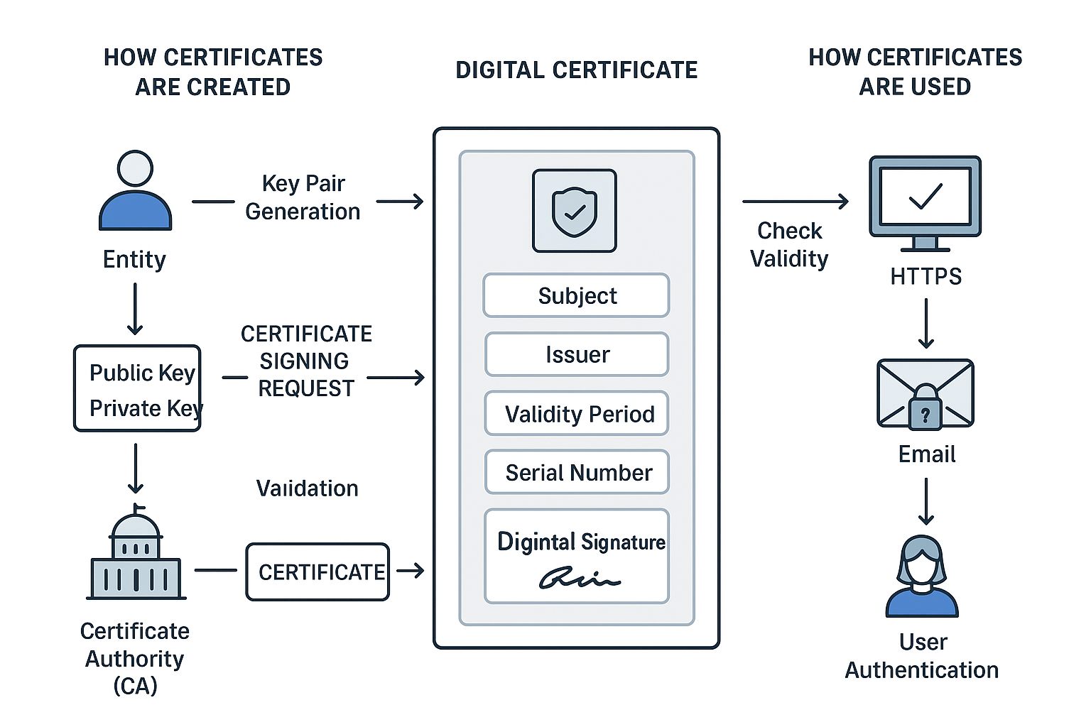 Certificate creation and use